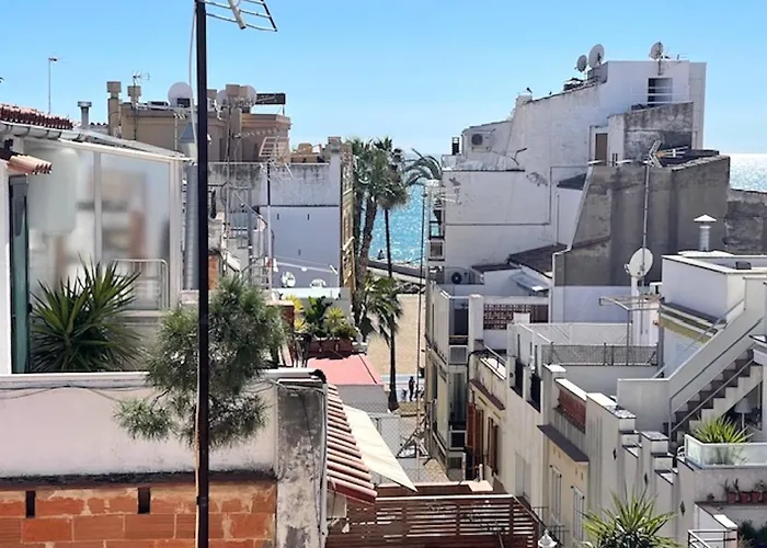 Unique With Amazing Terrace Centre Lägenhet Sitges